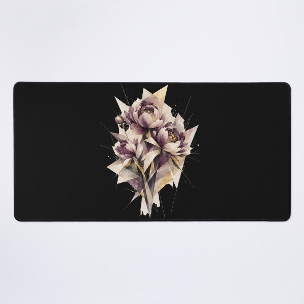 Item preview, Geometric Peonis a subtle floral composition. A delicate purple bouquet. designed and sold by NewtBoo.