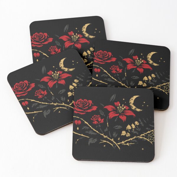 Item preview, Gothic Garden Silhouettes – Dark Botanical Elegance designed and sold by Diwakar-Designs.
