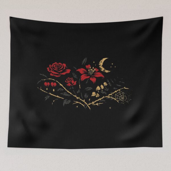 Item preview, Gothic Garden Silhouettes – Dark Botanical Elegance designed and sold by Diwakar-Designs.