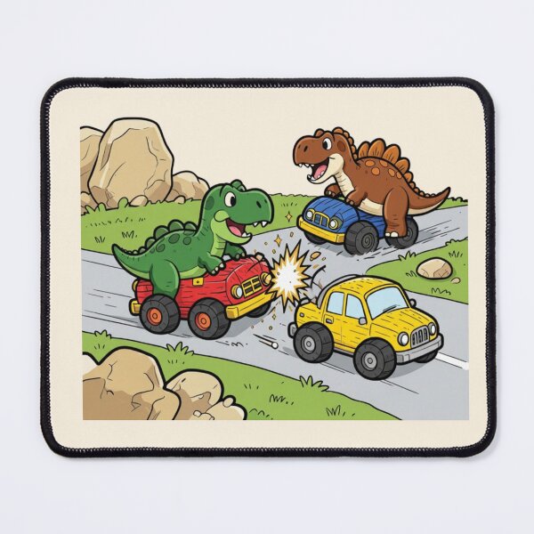 Item preview, Funny Dinosaur Car Race | Cute Dino Kids Cartoon designed and sold by BCapybara.