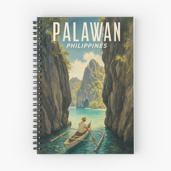 Item preview, Palawan Philippines Travel Souvenir - Vintage Illustration designed and sold by VisualArtsOasis.