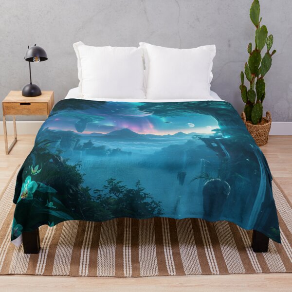 Item preview, Infinite Canopy Sky Jungle Alien Landscape designed and sold by Luminous Wilds.