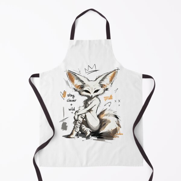 Item preview, Stay Clever Wild Fennec Fox – Edgy Anthro Fashion Art designed and sold by RamyGallery.
