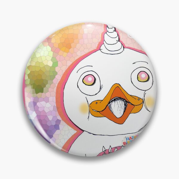 Item preview, Birthday Wish Duck (Original Ink Drawing by ACCI) designed and sold by VanyssaGraphics.