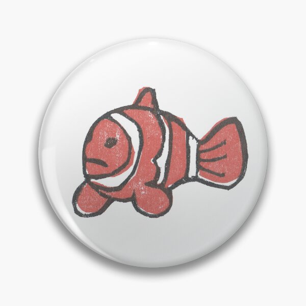 Item preview, LINOPRINT CLOWNFISH designed and sold by LittleSaraLino.