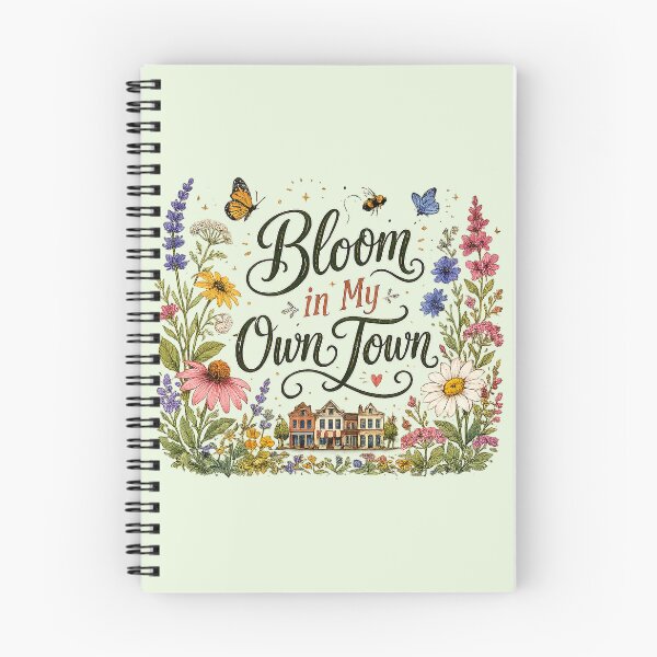 Item preview, Bloom in My Own Town | Floral Typography | Cottagecore Wildflower Design designed and sold by noport.