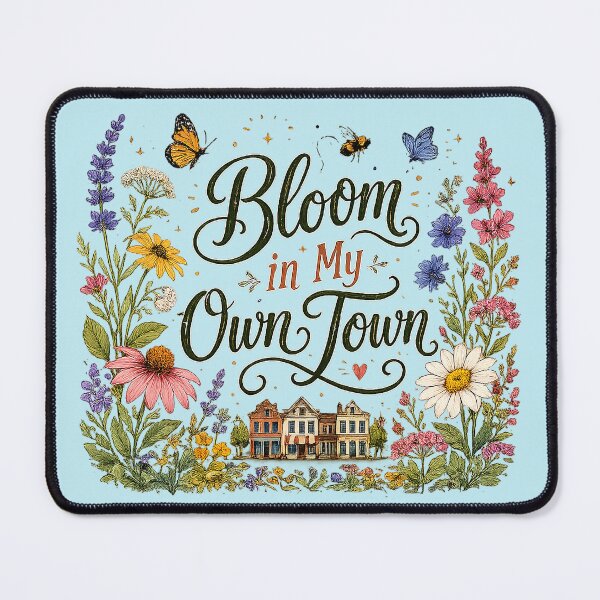 Item preview, Bloom in My Own Town | Floral Typography | Cottagecore Wildflower Design designed and sold by noport.