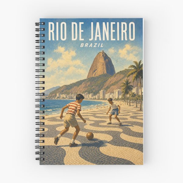 Item preview, Rio de Janeiro Brazil Travel Souvenir - Vintage Illustration designed and sold by VisualArtsOasis.