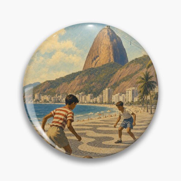 Item preview, Rio de Janeiro Brazil Travel Souvenir - Vintage Illustration designed and sold by VisualArtsOasis.