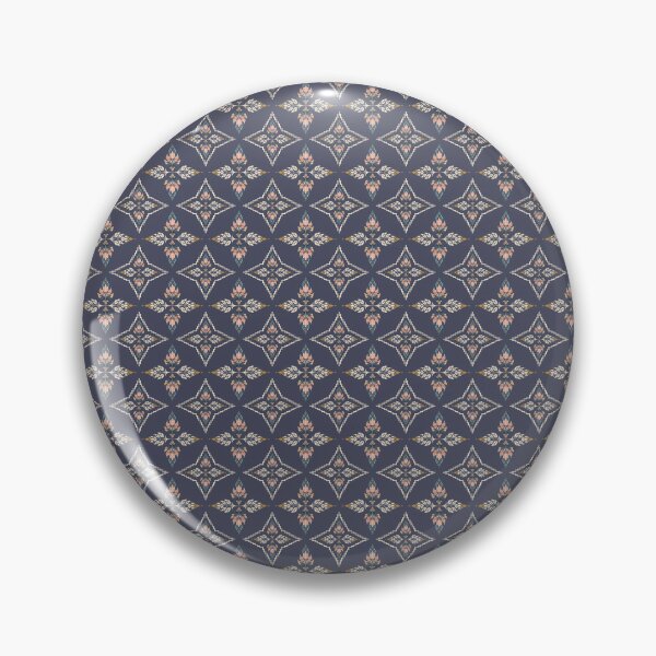 Item preview, Thai Floral Diamond Seamless Pattern Dusty Purple Luxury Botanical Surface Design designed and sold by KOPatternCo.