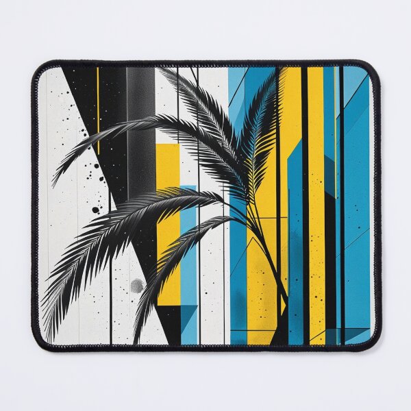 Item preview, Modern Geometric Palm Tree Retro Contemporary Artwork designed and sold by semenol.