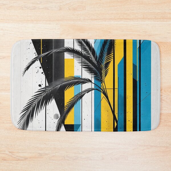 Item preview, Modern Geometric Palm Tree Retro Contemporary Artwork designed and sold by semenol.