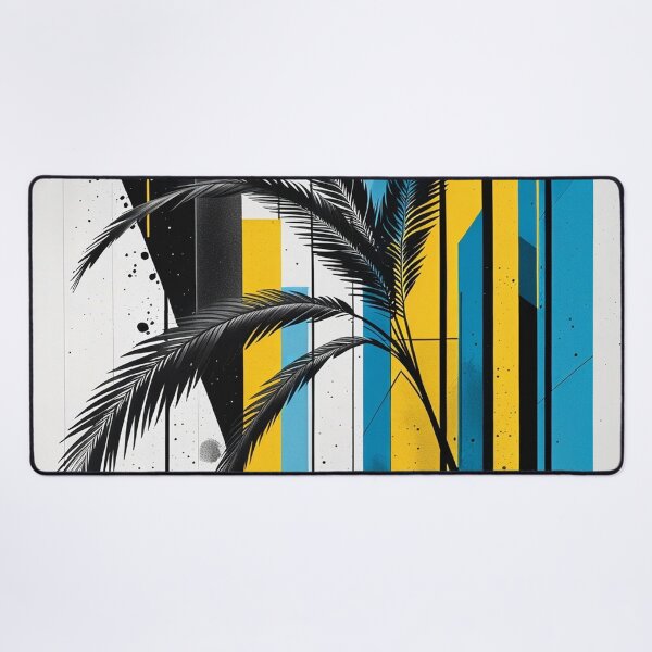 Item preview, Modern Geometric Palm Tree Retro Contemporary Artwork designed and sold by semenol.