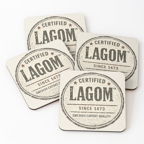 Item preview, Certified LAGOM™ Since 1473 | Vintage Swedish Export Quality Stamp designed and sold by ScanMood.