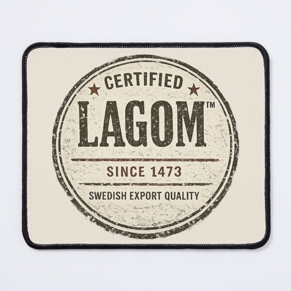 Item preview, Certified LAGOM™ Since 1473 | Vintage Swedish Export Quality Stamp designed and sold by ScanMood.