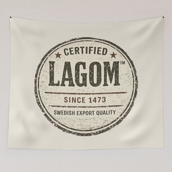Item preview, Certified LAGOM™ Since 1473 | Vintage Swedish Export Quality Stamp designed and sold by ScanMood.