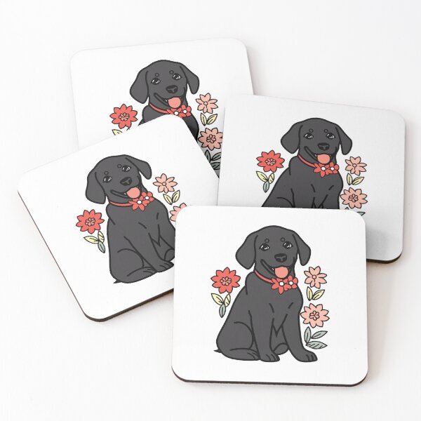 Artikelvorschau, Schwarzer Labrador-Welpe mit Blumen entworfen und verkauft von xiao xuans.