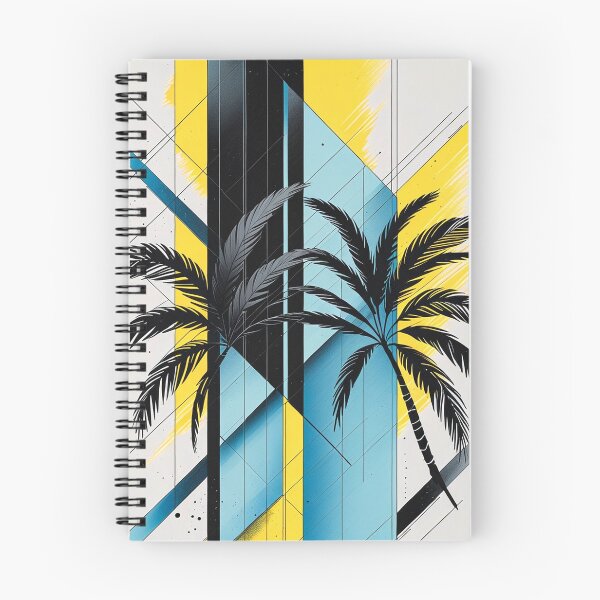 Item preview, Minimalist Palm Tree Color Block Mid Century Modern Print designed and sold by semenol.