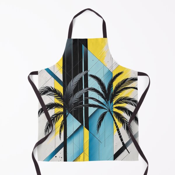 Item preview, Minimalist Palm Tree Color Block Mid Century Modern Print designed and sold by semenol.
