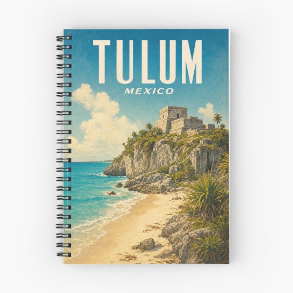 Item preview, Tulum Mexico Travel Souvenir - Vintage Illustration designed and sold by VisualArtsOasis.