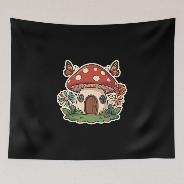 Item preview, Cute Mushroom House Fairy Cottagecore Mushroom designed and sold by KCasual.