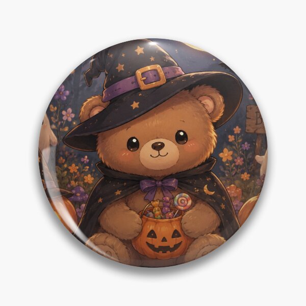 Item preview, cut Halloween witch bear sticker  designed and sold by cloudparadox.