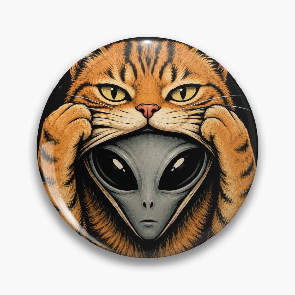 Item preview, Alien Cat T-Shirt – Cat Reveals Alien Face | Funny UFO Cat Graphic Tee | Sci-Fi Cat Lover Gift | Retro Extraterrestrial Shirt designed and sold by Joy-Points.