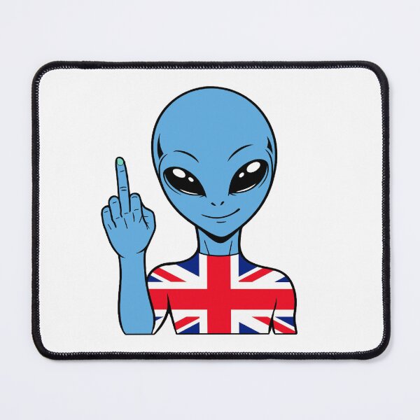 Item preview, Zorgo England | Middle Finger Sign Alien | British Flag Shirt | Cute Alien Gift | UK Merchandise designed and sold by The-Visitors.