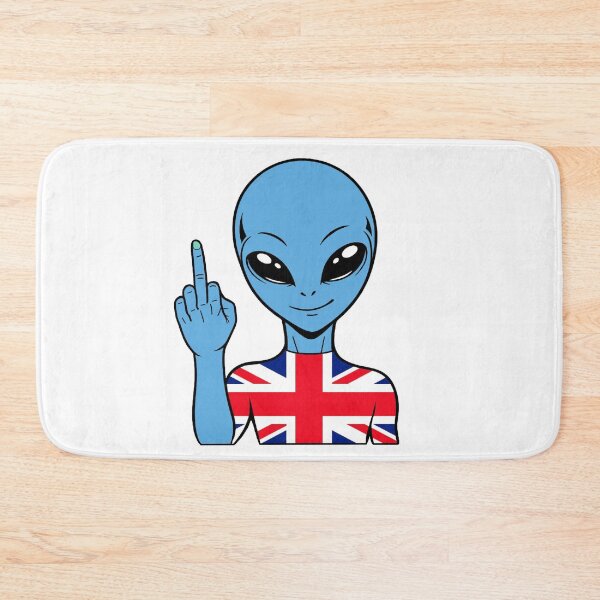 Item preview, Zorgo England | Middle Finger Sign Alien | British Flag Shirt | Cute Alien Gift | UK Merchandise designed and sold by The-Visitors.
