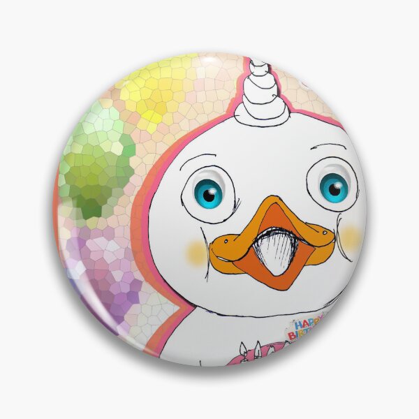 Item preview, Birthday Wish Duck (Original Ink Drawing by ACCI) designed and sold by VanyssaGraphics.