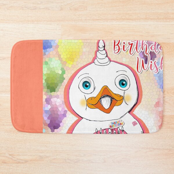 Item preview, Birthday Wish Duck (Original Ink Drawing by ACCI) designed and sold by VanyssaGraphics.