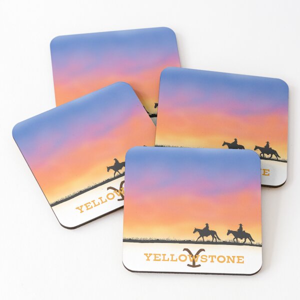 Item preview, Yellowstone Sunrise Cowboy Horseback Riding designed and sold by Jennavbeestudio.