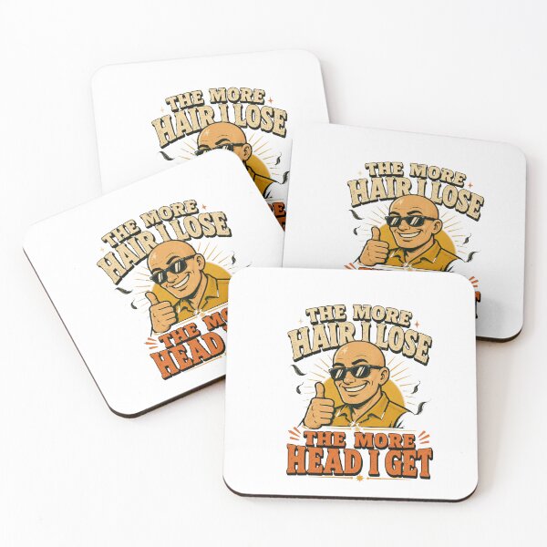 Item preview, The More Hair I Lose Retro Funny Bald Man Hair Loss Joke designed and sold by Omarmadani.