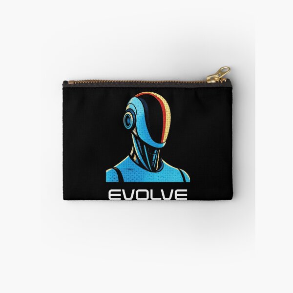 Artikelvorschau, EVOVLE T-Shirt zur Evolution humanoider Roboter | Zukunft der KI und menschlicher Innovation entworfen und verkauft von TEEJAMBOREE.