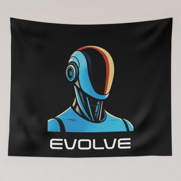 Item preview, EVOVLE Humanoid Robot Evolution T-Shirt | Future of AI & Human Innovation designed and sold by TEEJAMBOREE.
