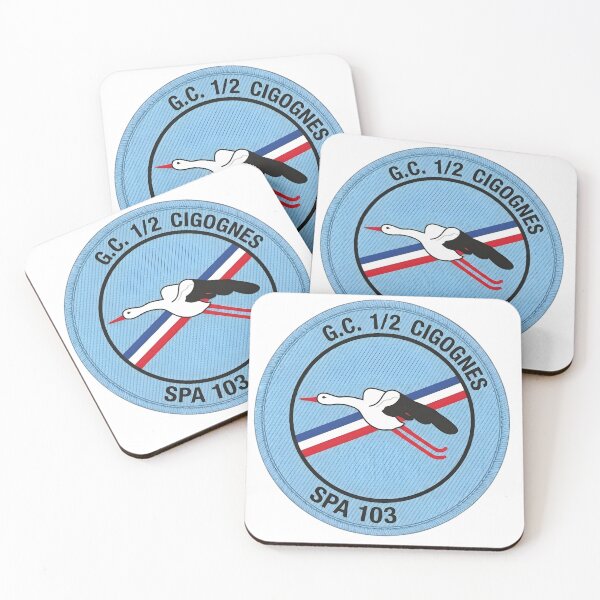 Item preview, French Air Force Escadron de Chasse 1/2 Cigognes SPA 103 Emblem designed and sold by CharlieDesings.