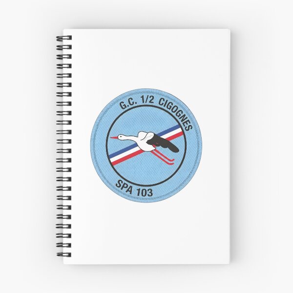 Aperçu de l'œuvre Escadron de Chasse 1/2 Cigognes SPA 103 de l'Armée de l'Air Emblème créée et vendue par CharlieDesings.