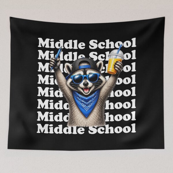 Item preview, Middle School Teacher Funny Feral Raccoon designed and sold by LounisArt.