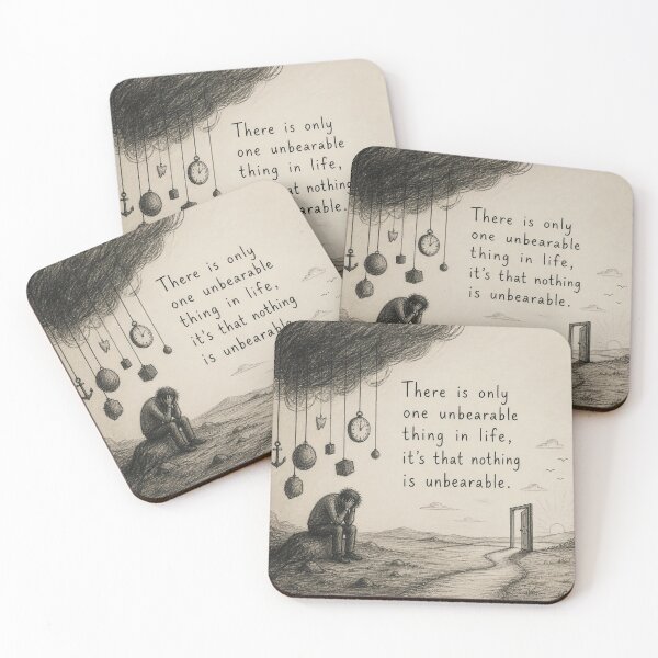 Item preview, There is only one unbearable thing in life, it's that nothing is unbearable. designed and sold by CinemaChronik.