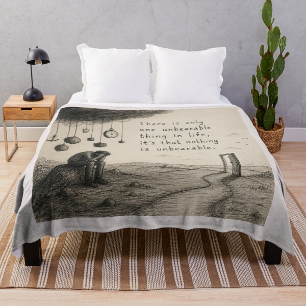 Item preview, There is only one unbearable thing in life, it's that nothing is unbearable. designed and sold by CinemaChronik.