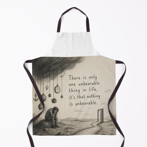 Item preview, There is only one unbearable thing in life, it's that nothing is unbearable. designed and sold by CinemaChronik.