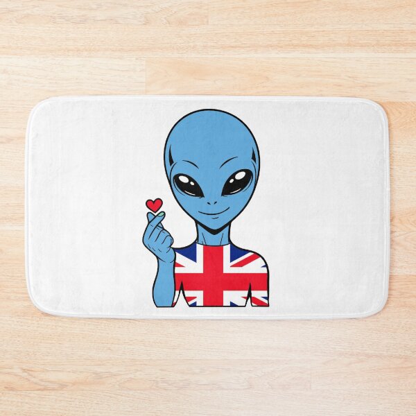 Item preview, Zorgo England | Fingerheart Sign Alien | British Flag Shirt | Cute Alien Gift | UK Merchandise designed and sold by The-Visitors.