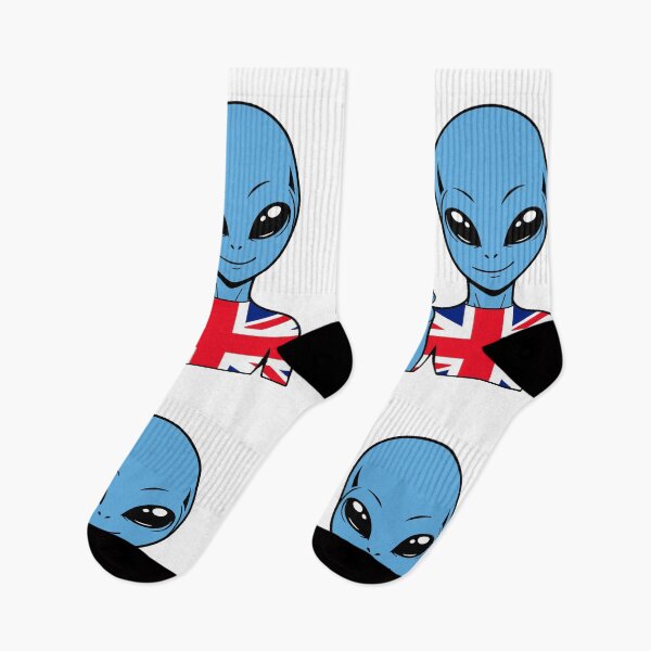 Item preview, Zorgo England | Fingerheart Sign Alien | British Flag Shirt | Cute Alien Gift | UK Merchandise designed and sold by The-Visitors.