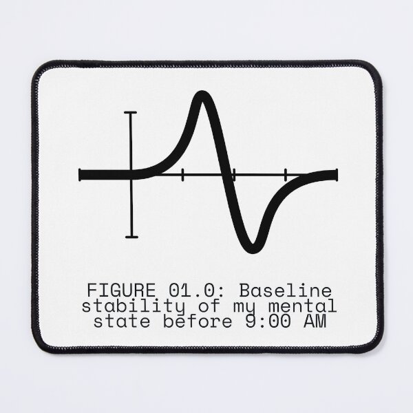 Item preview, FIGURE 01.0: Baseline stability of my mental state before 9:00 AM designed and sold by TheRulingPen.