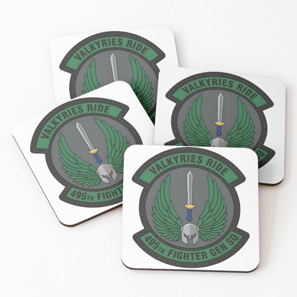 Item preview, USAF 495th Fighter Generation Squadron Valkyries Ride Emblem designed and sold by CharlieDesings.