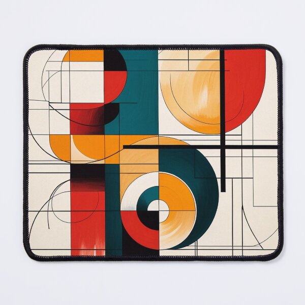 Item preview, Bauhaus Abstract Geometric Face | Minimalist Suprematist Modern Art Print designed and sold by semenol.