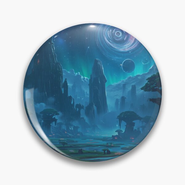 Item preview, Starlight Sanctuary Alien Fantasy Landscape designed and sold by Luminous Wilds.