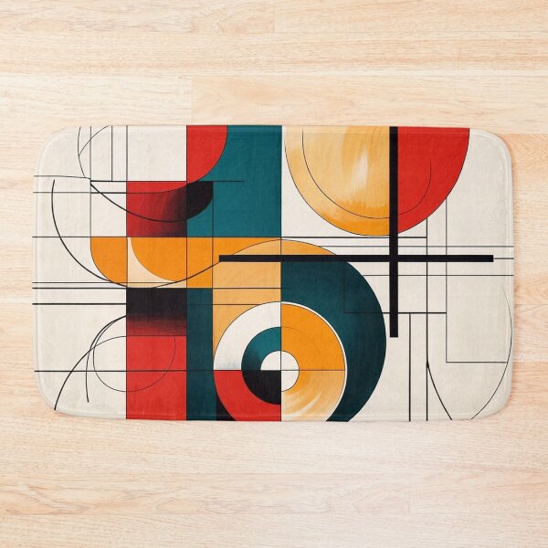 Item preview, Bauhaus Abstract Geometric Face | Minimalist Suprematist Modern Art Print designed and sold by semenol.