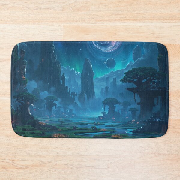 Item preview, Starlight Sanctuary Alien Fantasy Landscape designed and sold by Luminous Wilds.