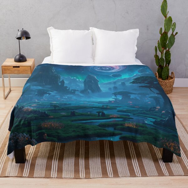 Item preview, Starlight Sanctuary Alien Fantasy Landscape designed and sold by Luminous Wilds.